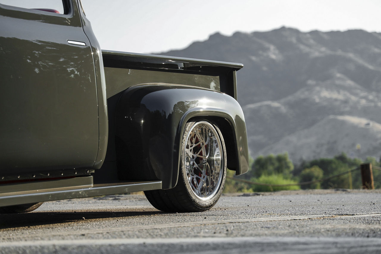 1956 Ford F100 American Racing VF502 Chrome Wheel Pros